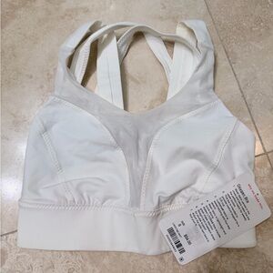 lululemon athletica White Cross-Back Sports Bra